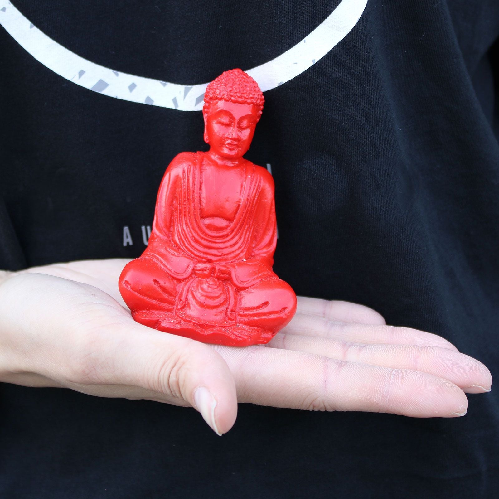 Matt Mini Buddha Statues in Assorted Colours for Home Decor