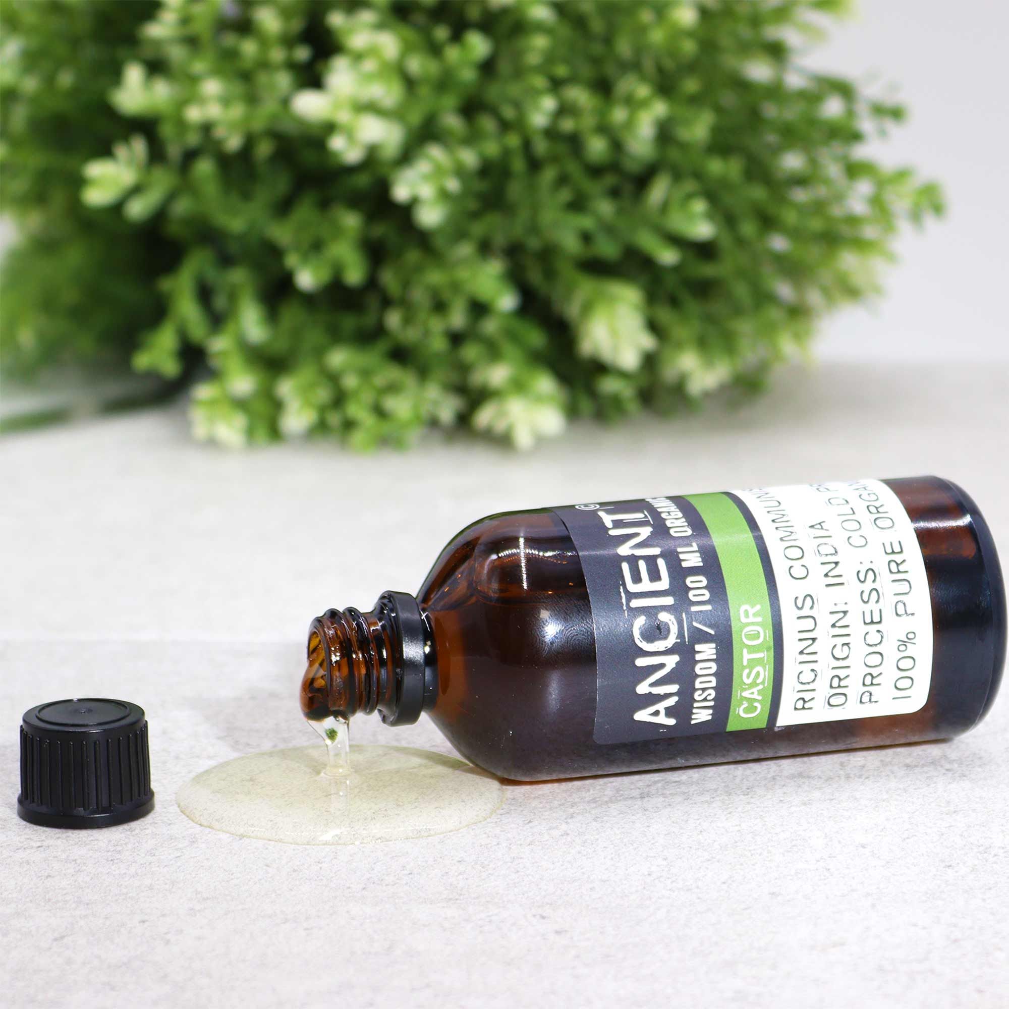 Organic Castor Oil 100ml for Nourishing Skin and Hair Care Use
