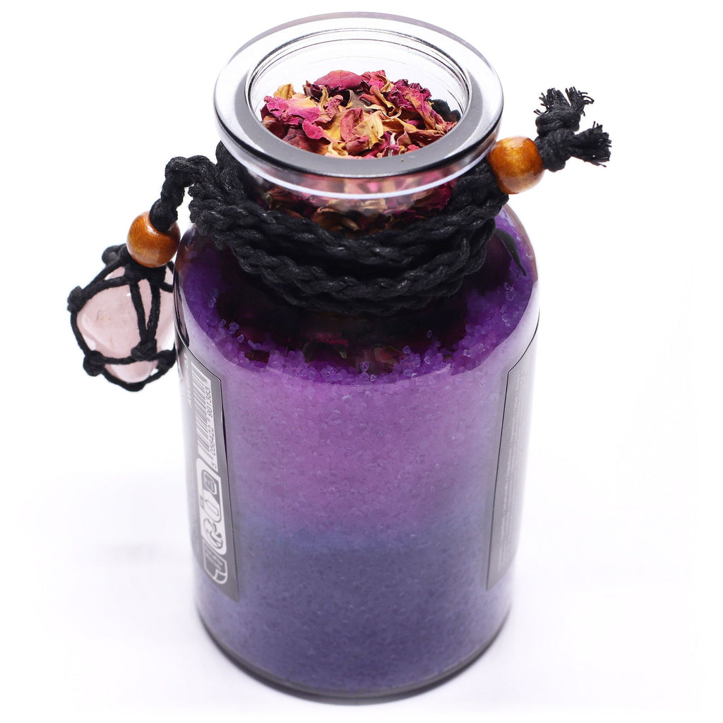 Ancient Witch Bath Spell Potion & Rose Quartz Amulet for Love