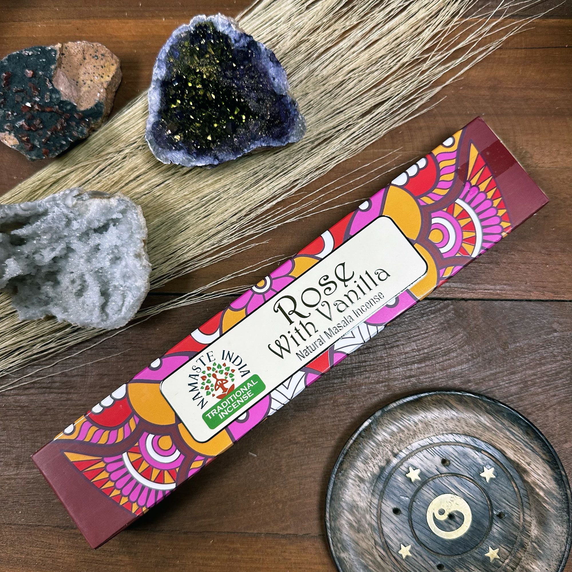 Namaste Mandala Masala Incense Sticks with Rose and Vanilla Blend