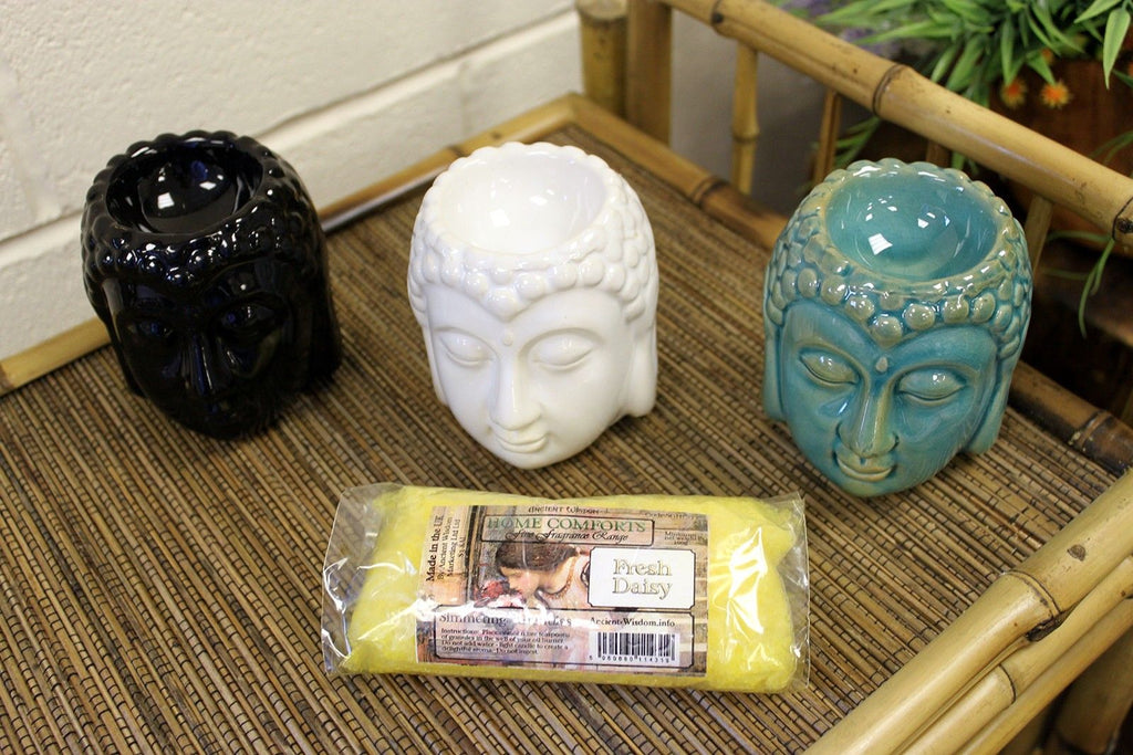 Buddha Oil Burner White Decorative Fragrance Lamp for Home Use