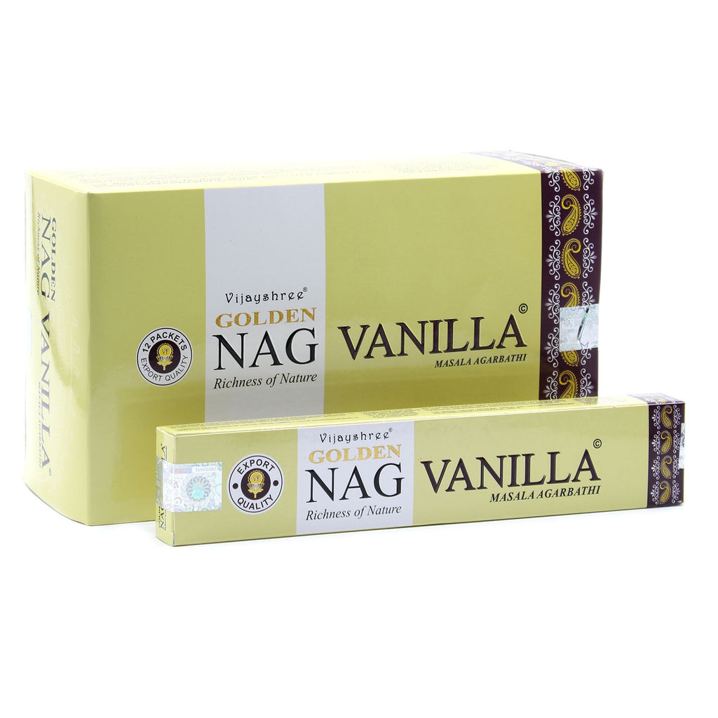 15g Golden Vanilla Incense Sticks for Fragrance and Relaxation