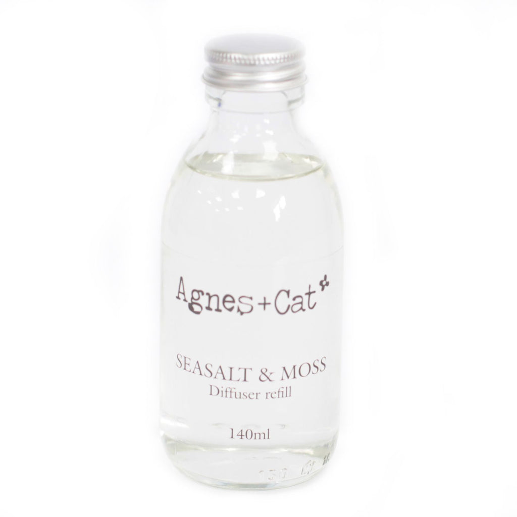 Agnes + Cat Reed Diffuser Refill 150ml Seasalt and Moss Scent