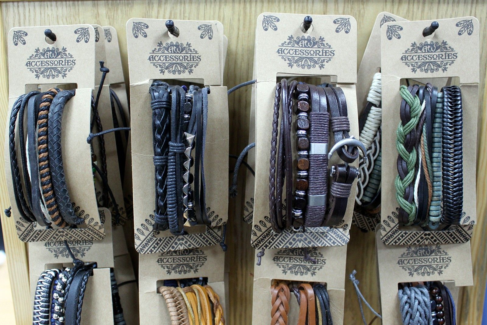 Stylish Mens Bracelet Sets with Tanned Leather and Unique Designs