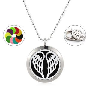 Aromatherapy Diffuser Necklace and Essential Oils Set for Relaxation