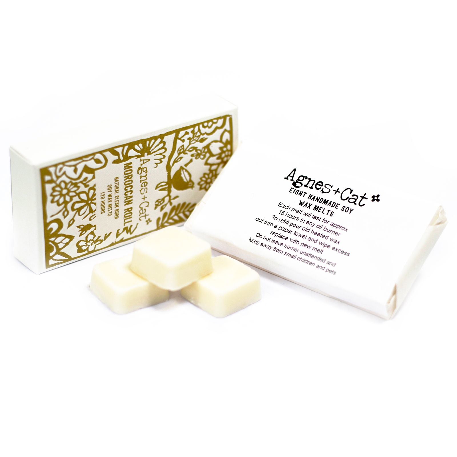 Agnes + Cat Box of 8 Moroccan Roll Wax Melts for Home Fragrance