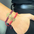 Handmade Friendship Bracelets with Lucky Feng Shui Coin Design