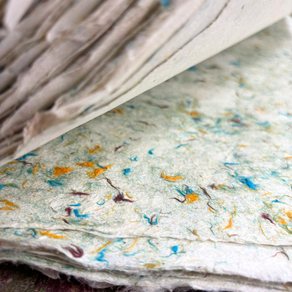 Lokta Craft and Wrapping Paper 51x76cm in Soft Green Cotton Shade
