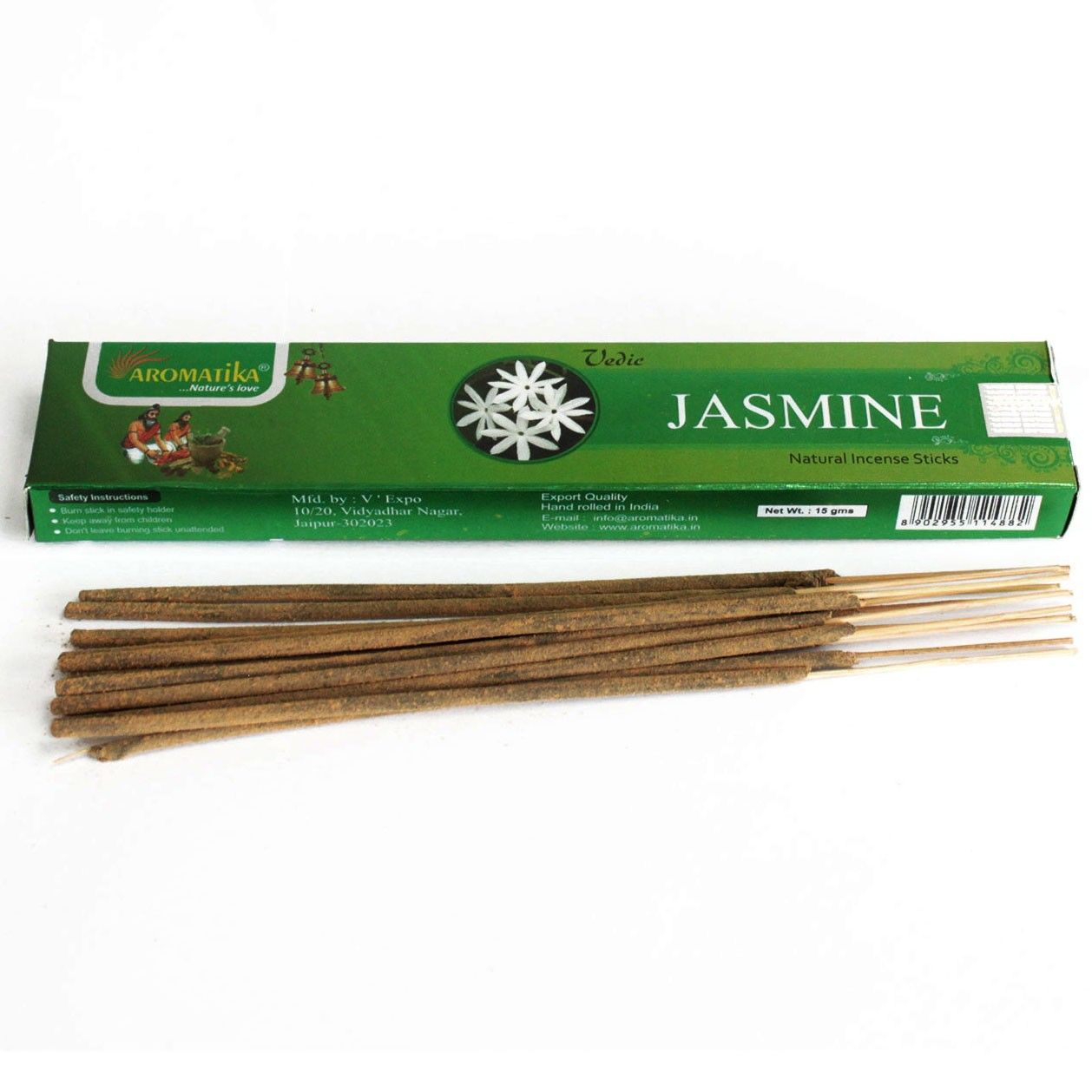 Vedic Incense Sticks Jasmine for Home Fragrance and Relaxation