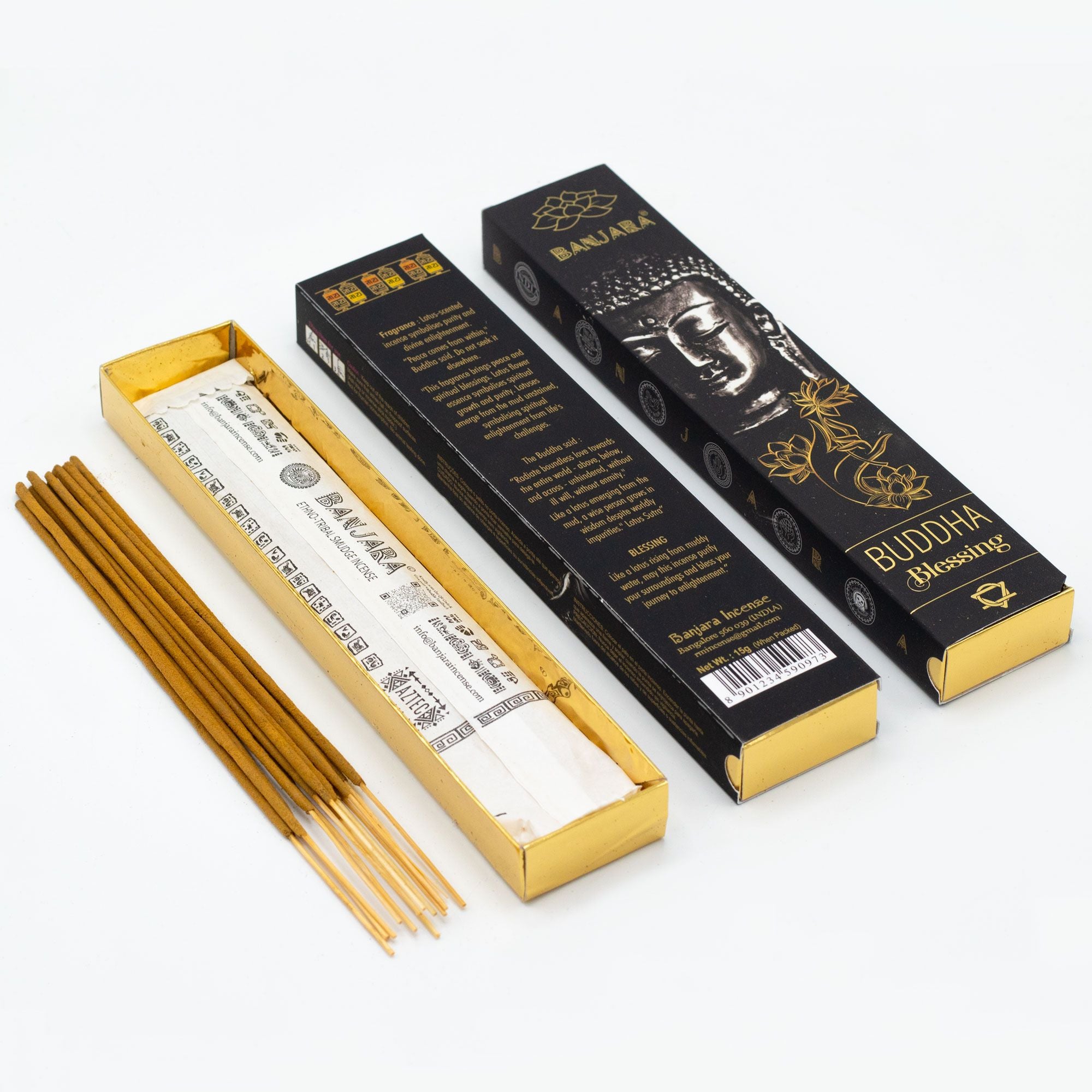 Banjara Buddha Incense – Boxed Gift Set (6 Assorted)