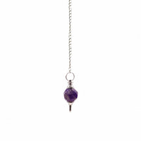 Facted Gemstone Pendulum - Amethyst