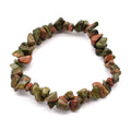 Stylish Chipstone Bracelet with Beautiful Green Jasper Gemstones