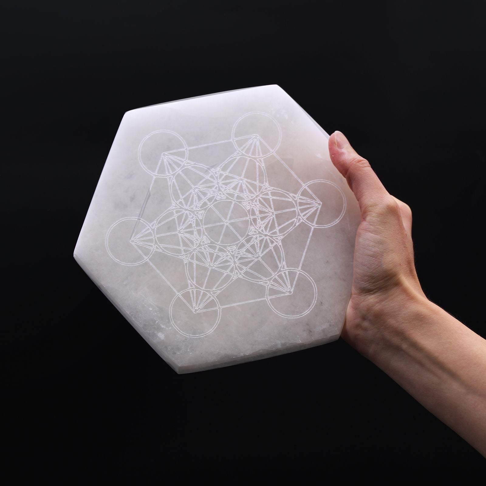Hexagonal Charging Plate 18cm for Crystal Charging and Clarity