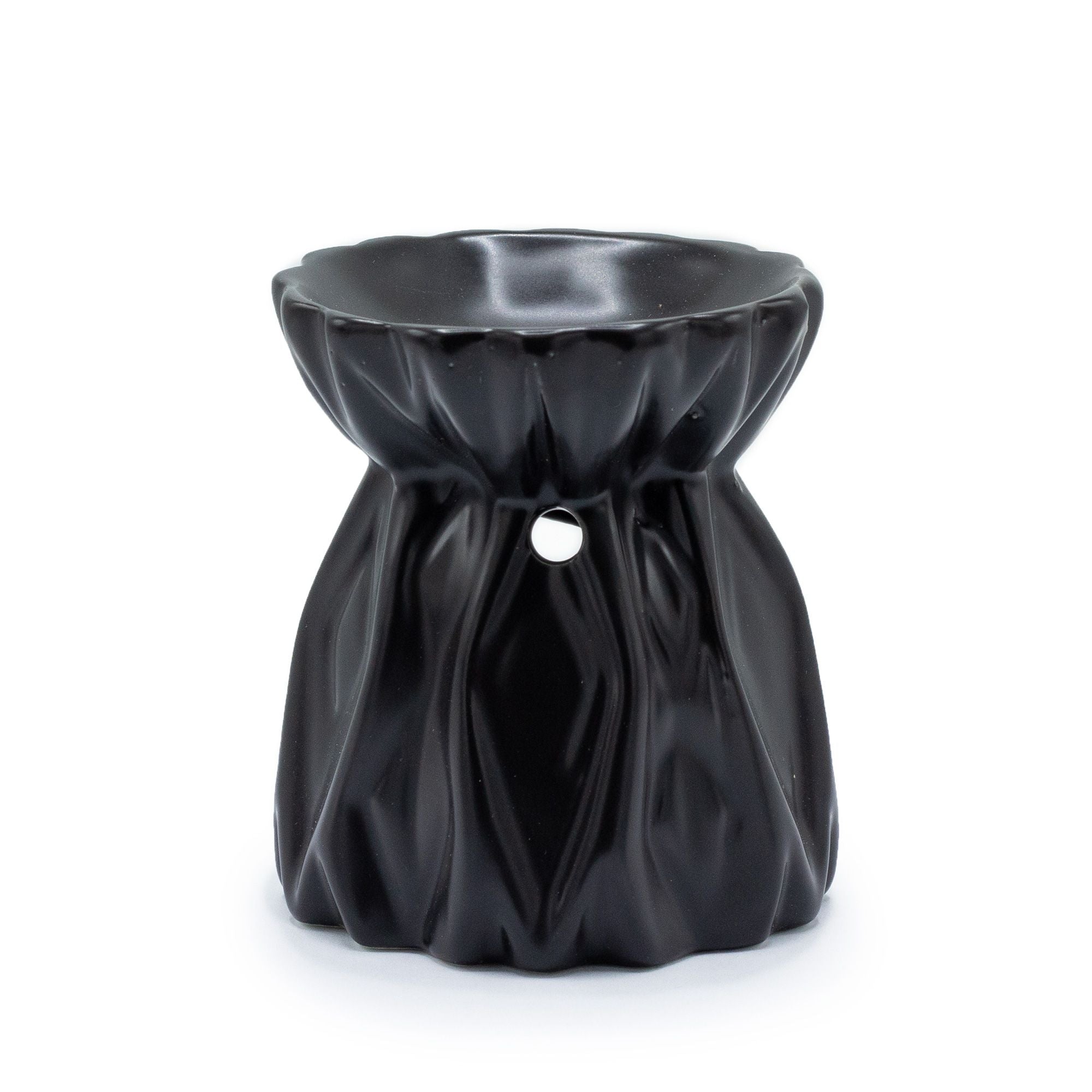 Geometric Black Oil Burner for Aromatic Home Fragrance Decor