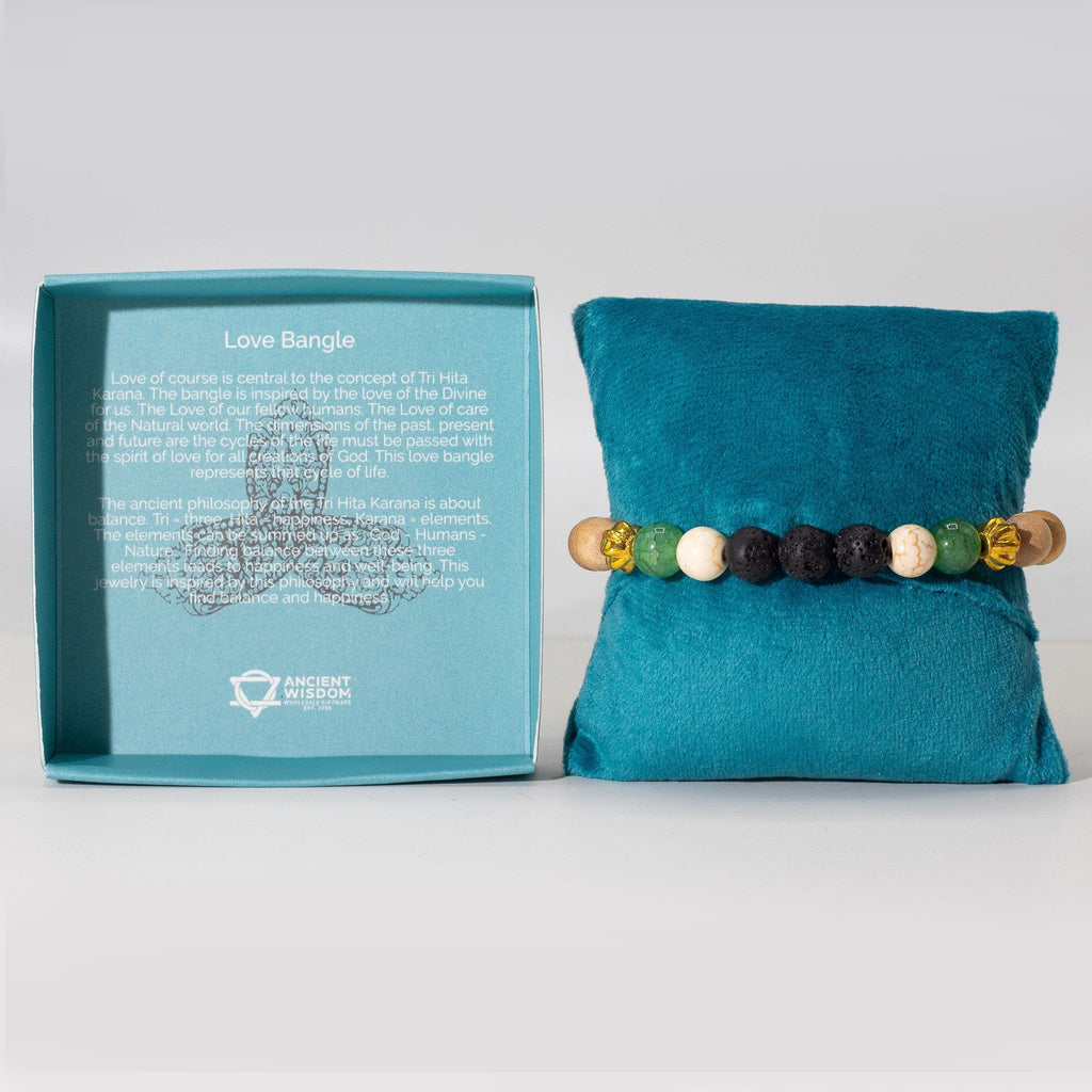 Tri Hita Karana Bangle for Love Balance and Harmony in Life Gift Box