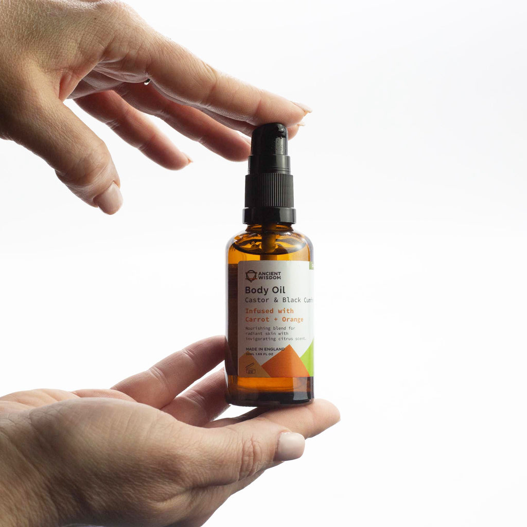 Organic Body Oil 50ml Carrot and Orange for Deep Hydration