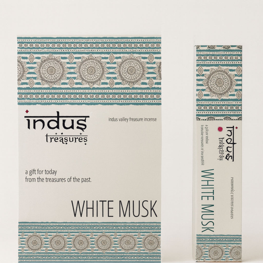 Indus Treasures White Musk Incense Sticks 15g Pack