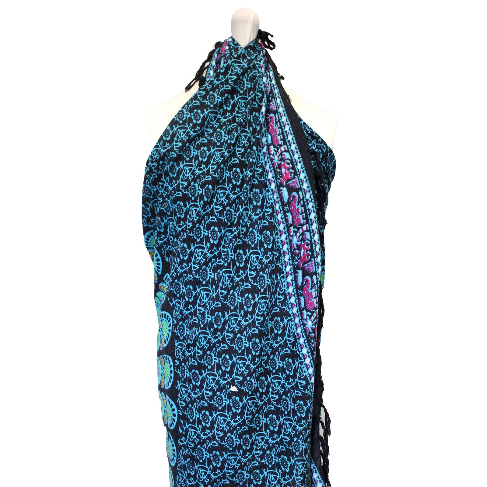 Peacock Classic Mandala Sarongs for Stylish Beachwear Accessory