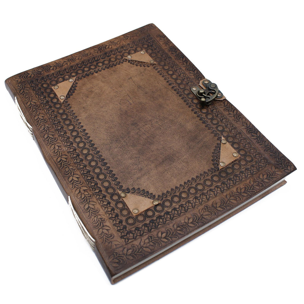 Huge Customisable Visitor Leather Book 10x13 with 200 Pages