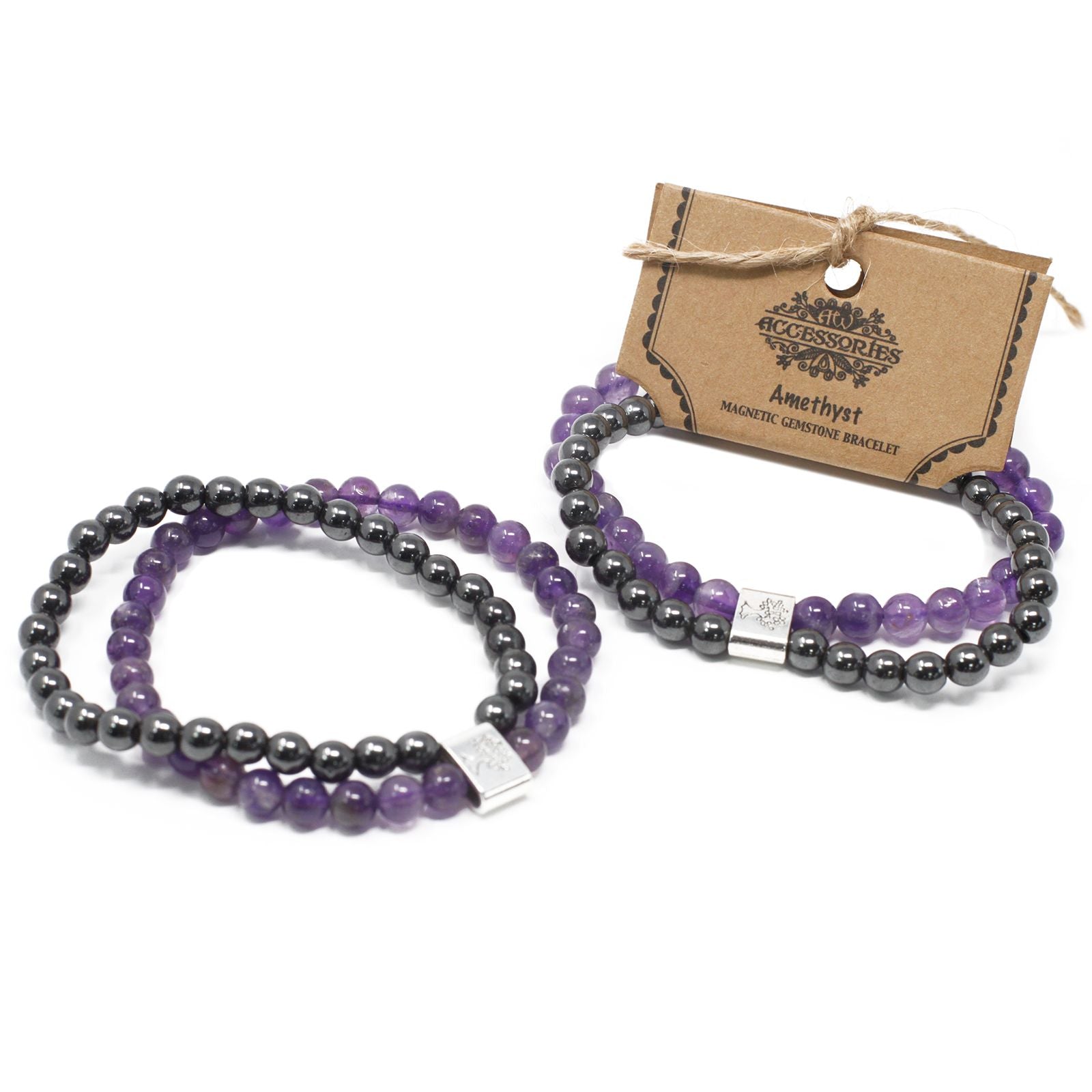 Magnetic Amethyst Gemstone Bracelet with Elegant Style Appeal