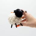 Charming Little White Felt Sheep for Unique Home Decor Accent
