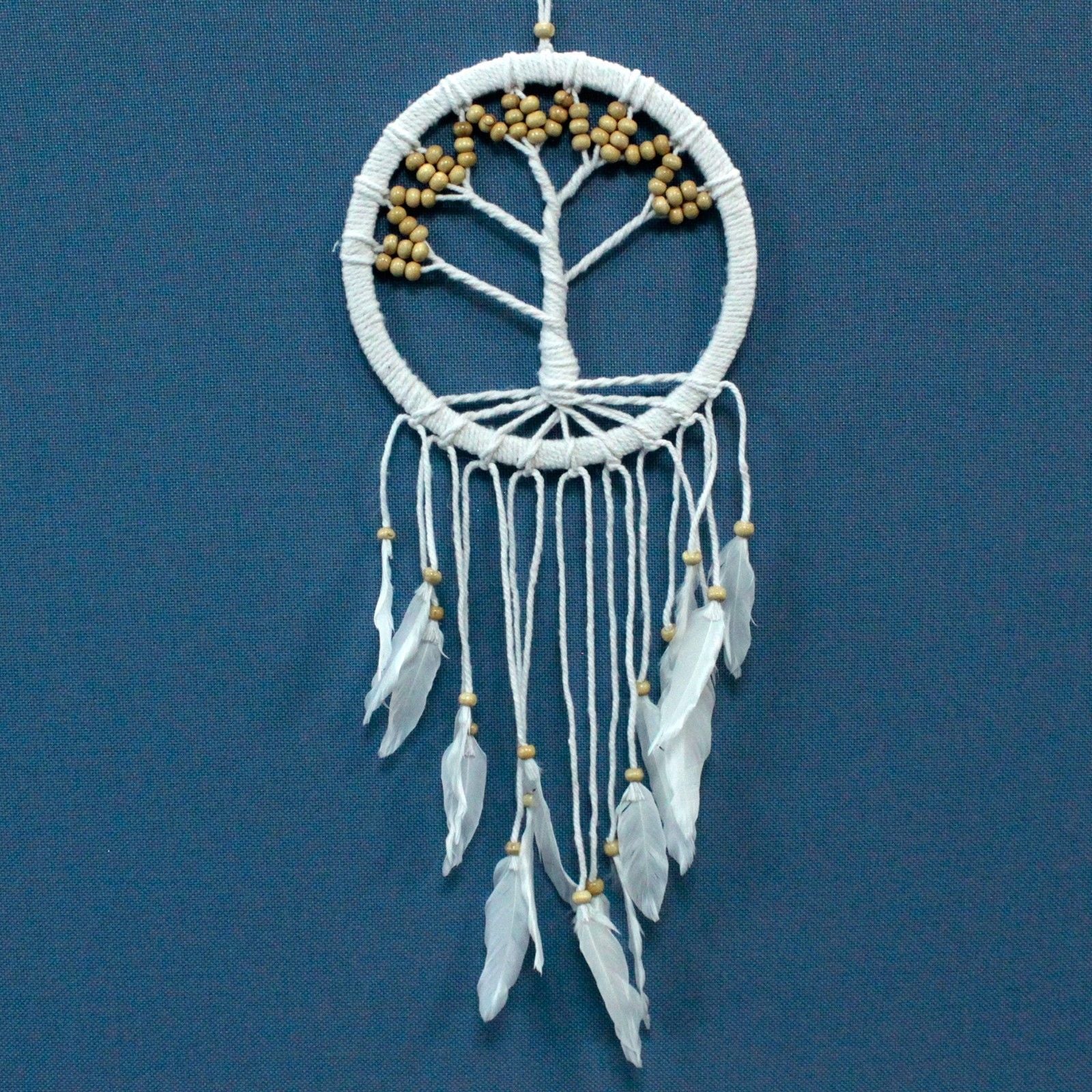 Tree of Life Dreamcatcher Cotton 22cm for Boho Home Decor