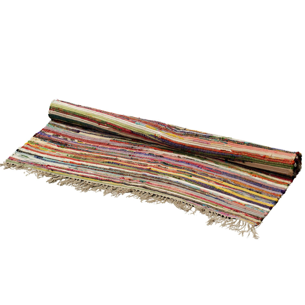 Room Rag Rug 150x200cm in Vibrant Random Colours for Home Decor