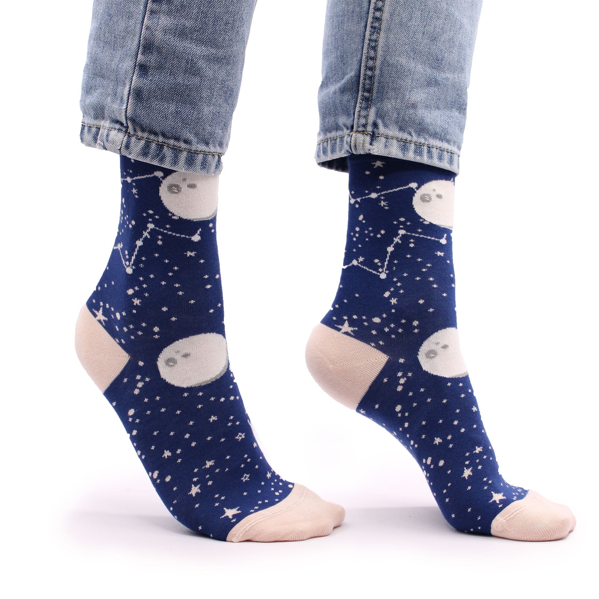 Hop Hare Bamboo Socks S/M Moon Walk for Ultimate Comfort and Style