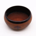 Earth Powder Singing Bowl with Clay Om Buddha Design 16cm