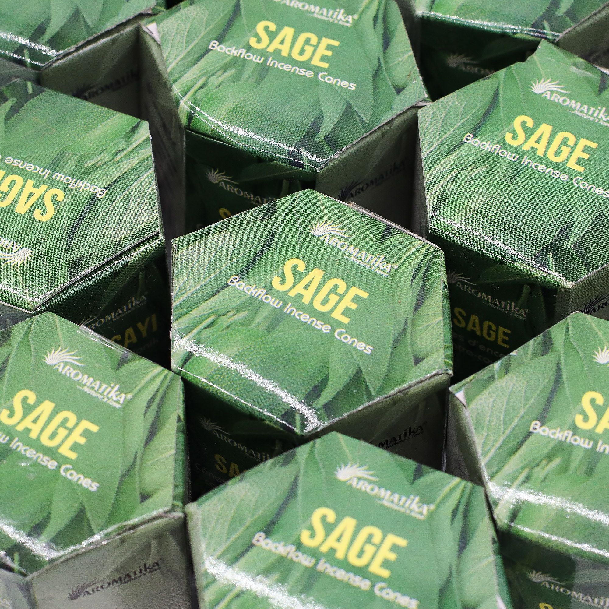 Pack of 10 Sage Masala Backflow Incense Cones for Relaxation
