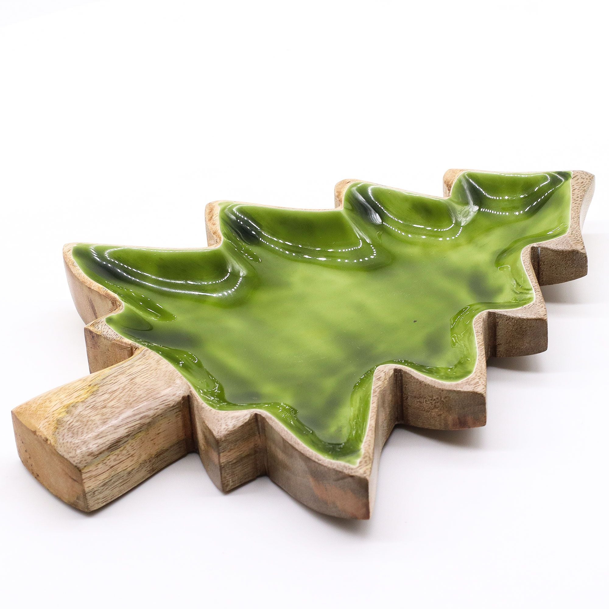 Lost in the Forrest Enamel Tree Wooden Bowl for Home Decor