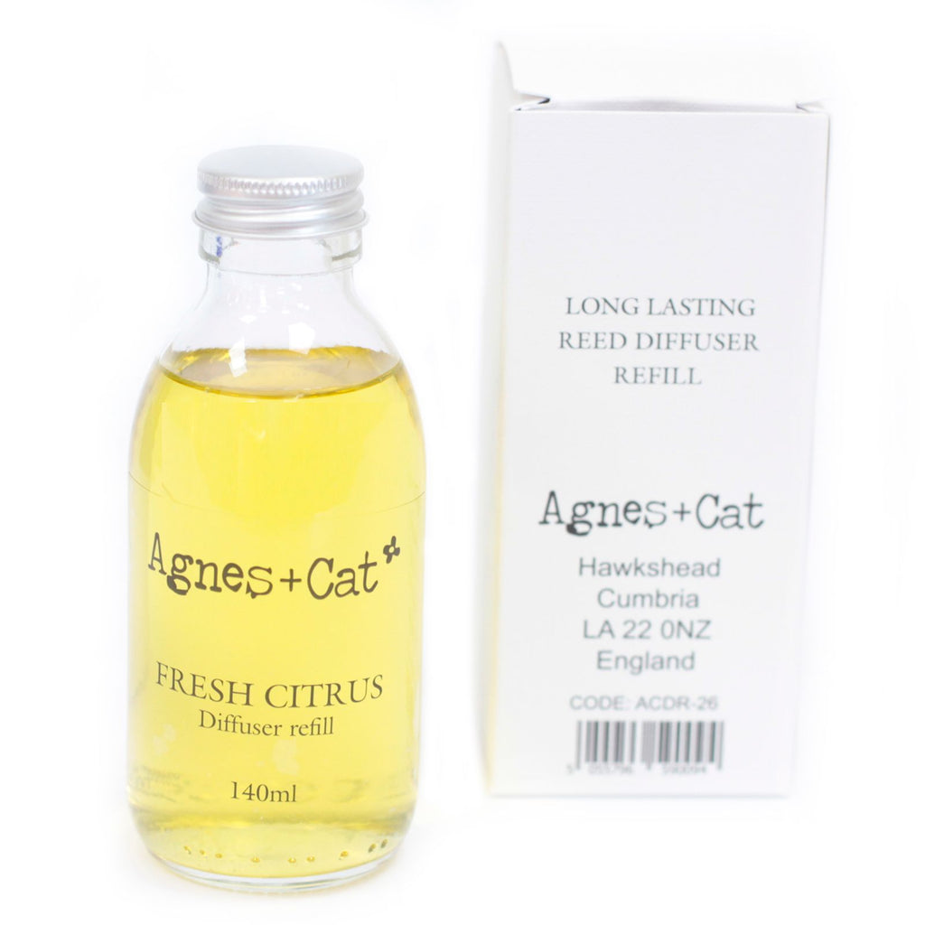 Agnes + Cat Reed Diffuser Refill Fresh Citrus 150ml for Home