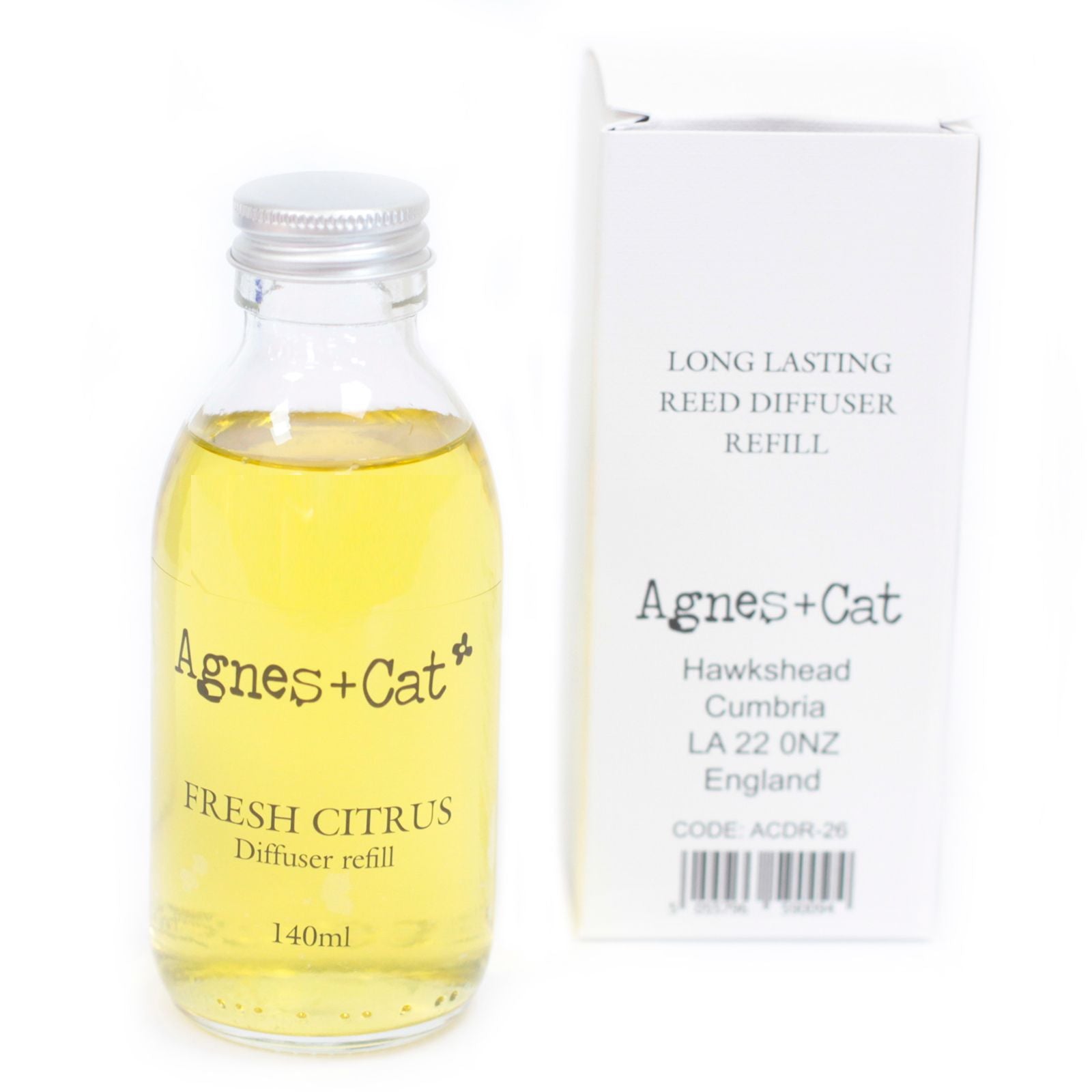 Agnes + Cat Reed Diffuser Refill Fresh Citrus 150ml for Home