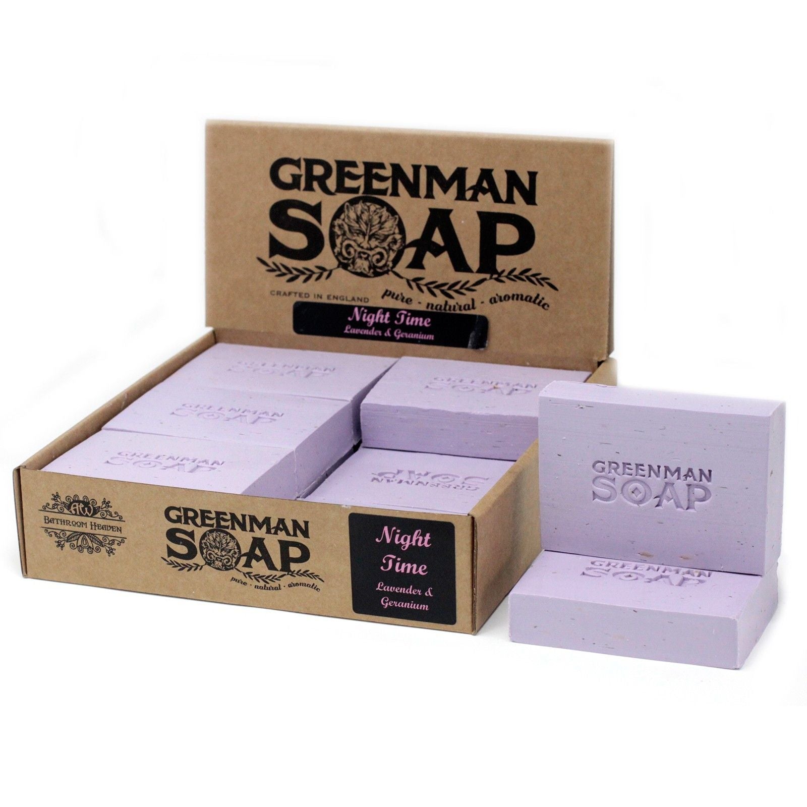 Greenman Soap Slice 100g with Lavender and Geranium Fragrance
