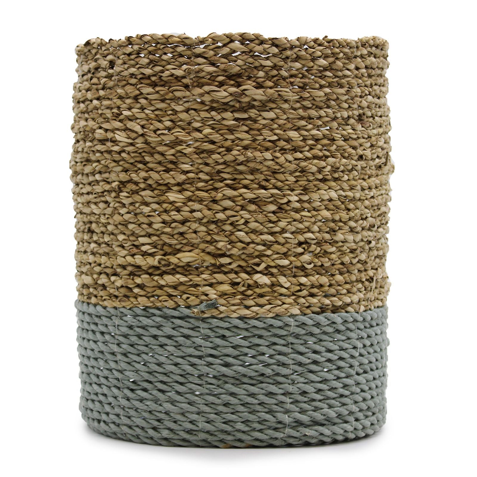 Seagrass & Abu Abu Raffia Set with 2 Vases and 2 Bins for Storage