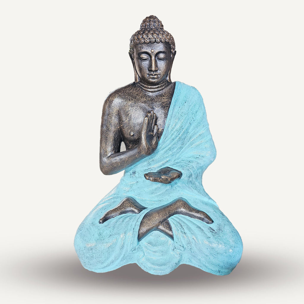 Large Turquoise & Stone Buddha Meditation in Stupa 1.5m