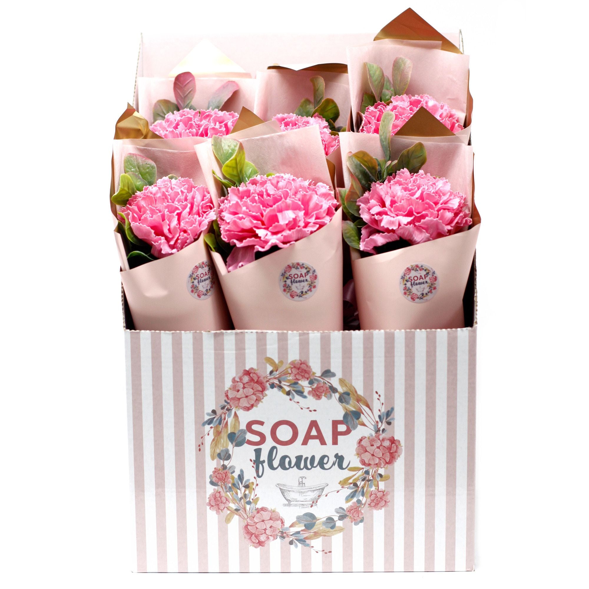 Soap Flower Carnation Bouquet for Stunning Home Decor Displays