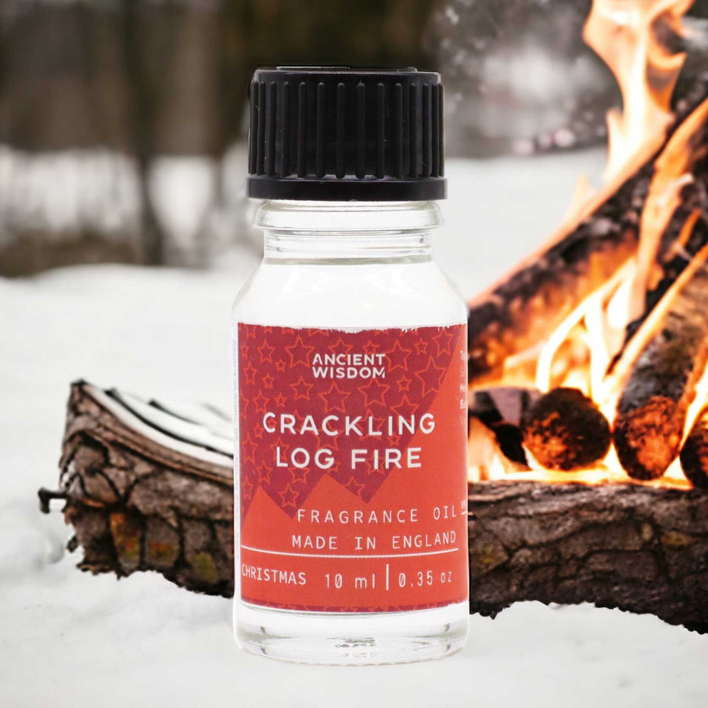 Crackling Log Fire Fragrance Oil 10ml for a Warm Cosy Ambience
