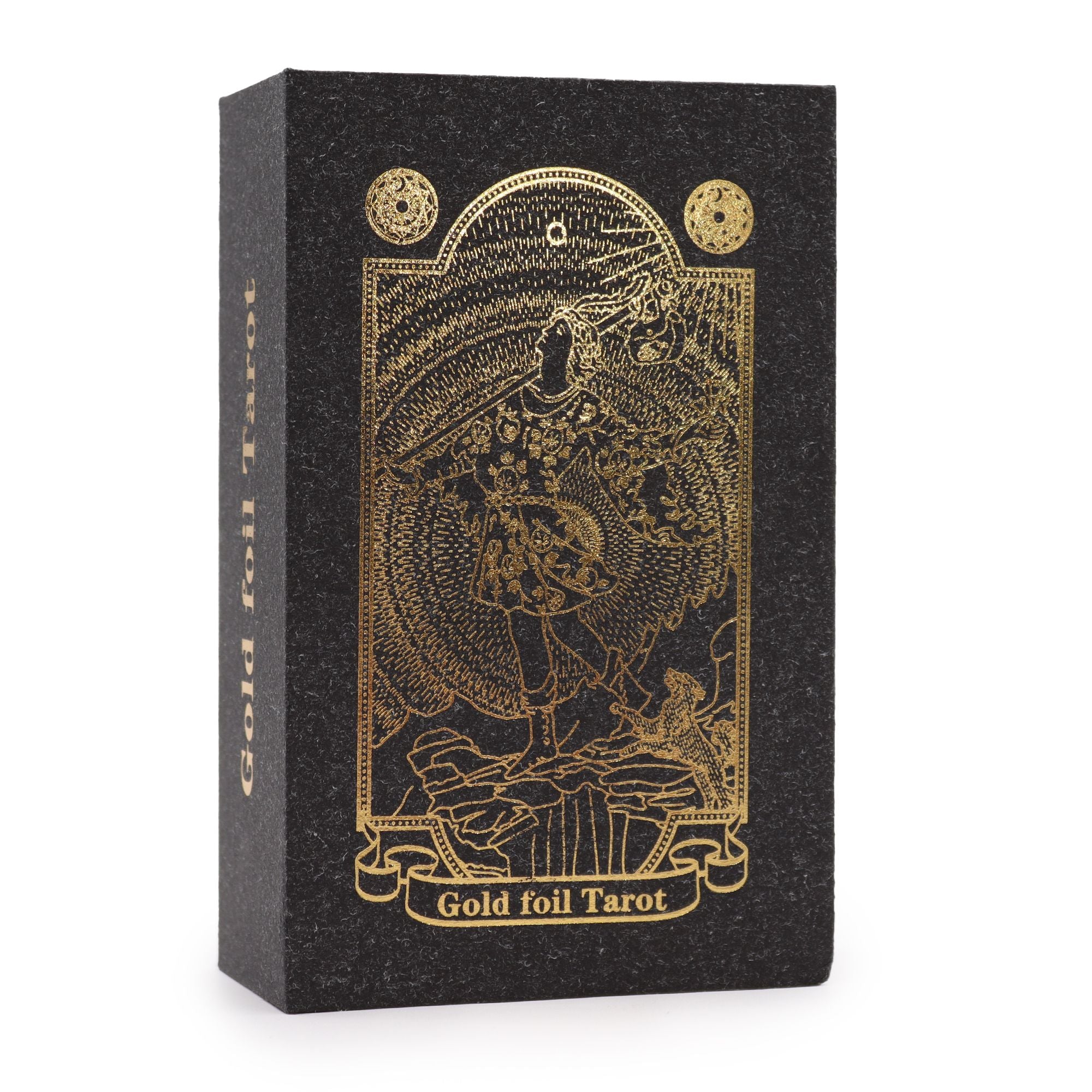 Gold Foil Tarot Set with Book in Elegant Gift Box for Collectors