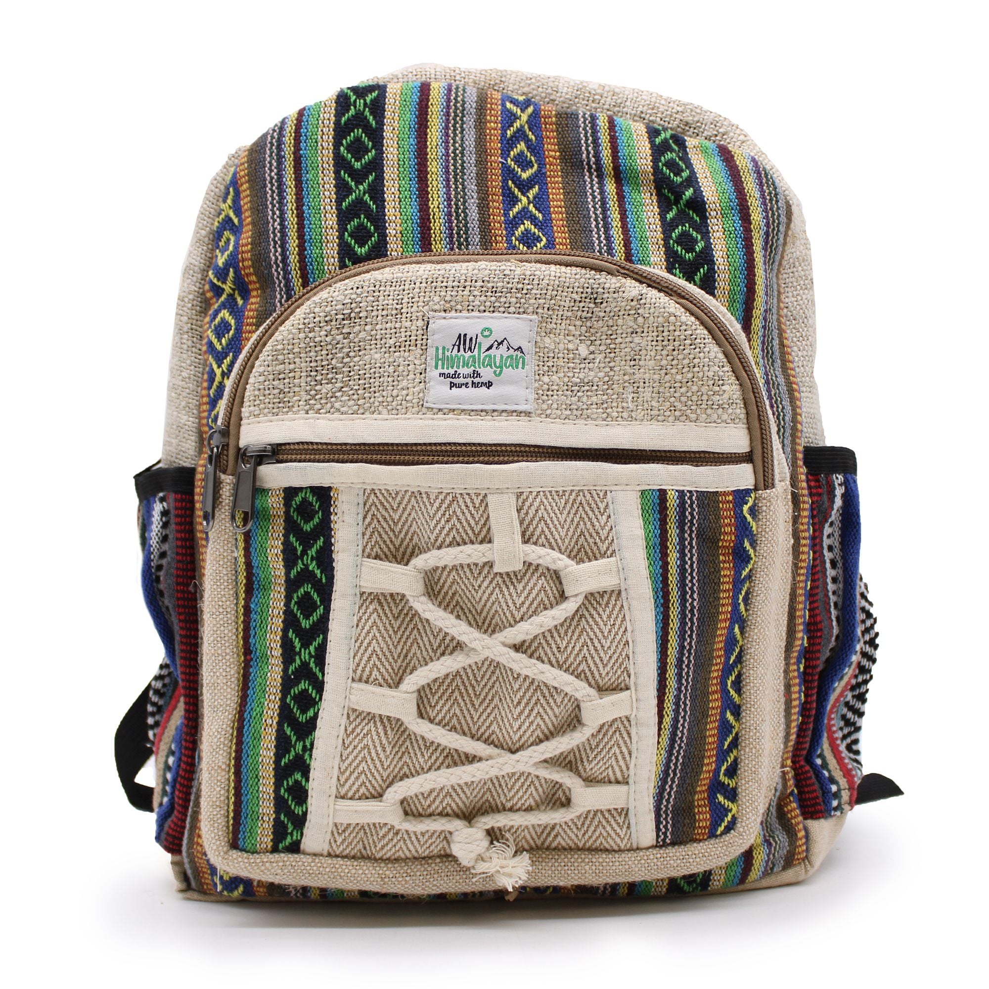 Small Backpack with Rope & Pockets Style for Everyday Use