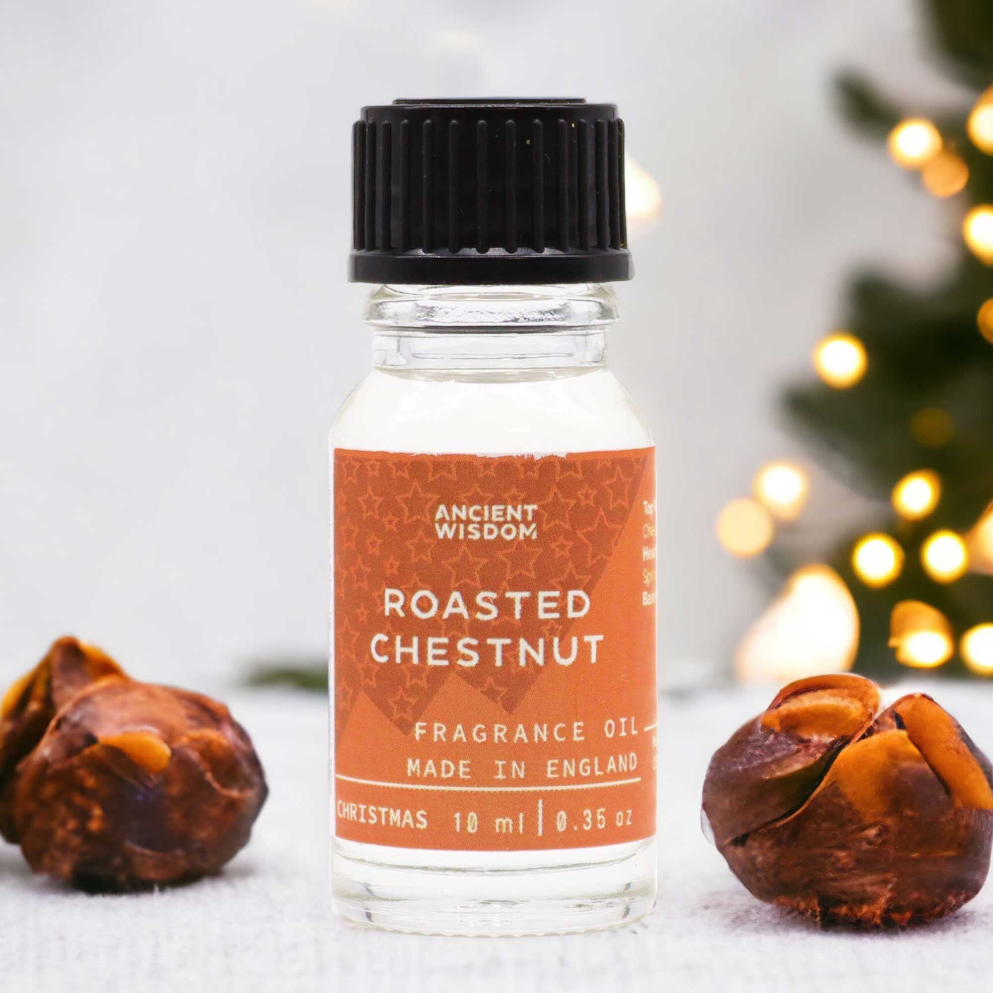 Roasted Chestnut Fragrance Oil 10ml Indulge in Warm Aromas Today