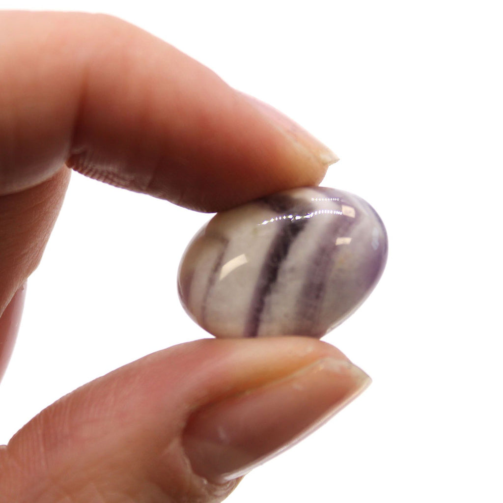 Small African Tumble Stones Amethyst Chevron for Unique Home Decor