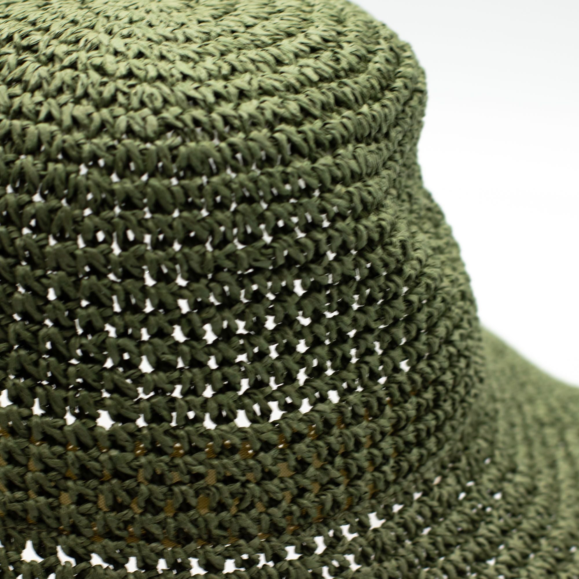 Nomad Sari Floppy Straw Sun Hat in Moss Green for Summer Style