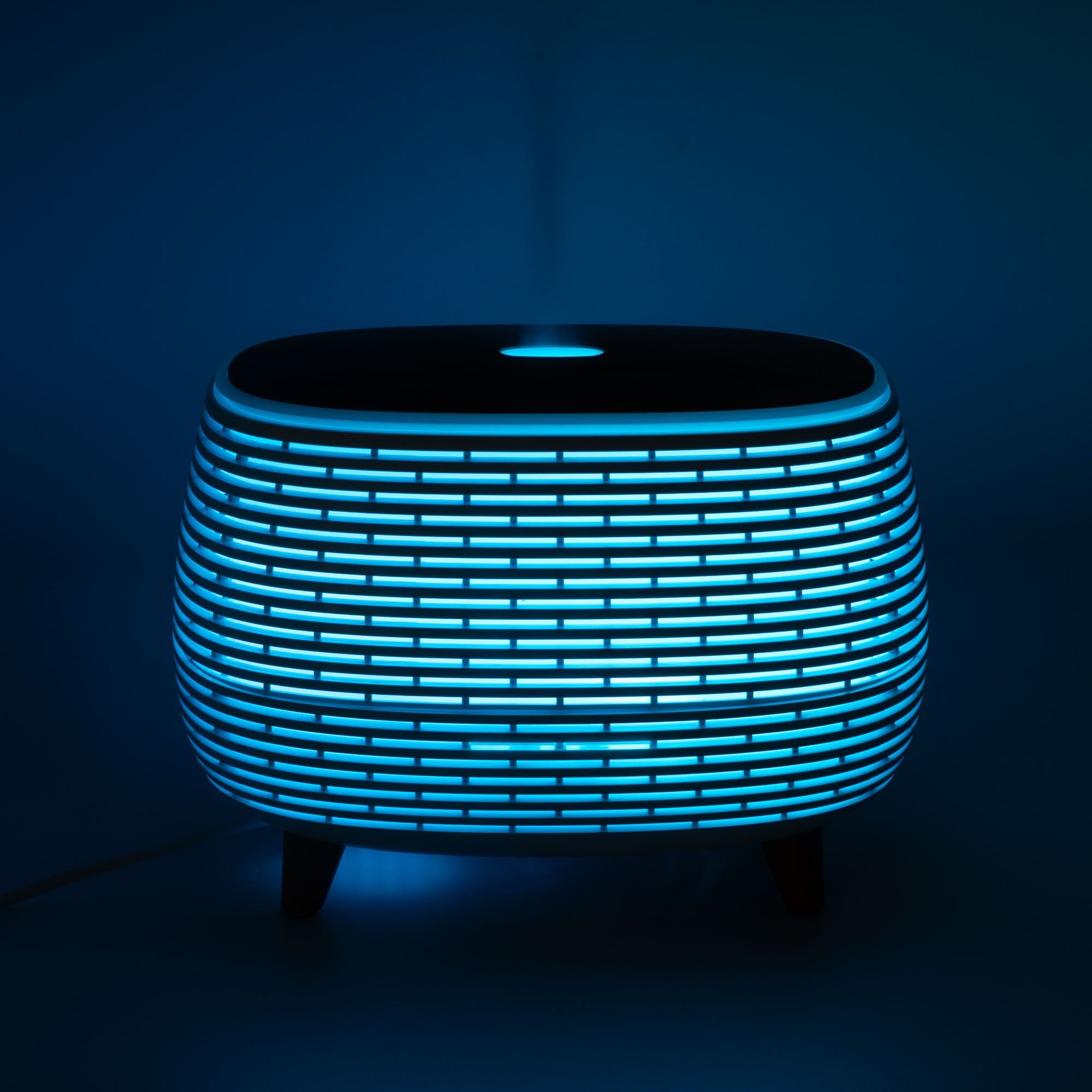Futuristic Ribbed Aroma Diffuser with Colour Changing LED Light