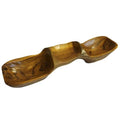 Teak Three Bowl Pyramid Display for Food and Home Decor 50cm