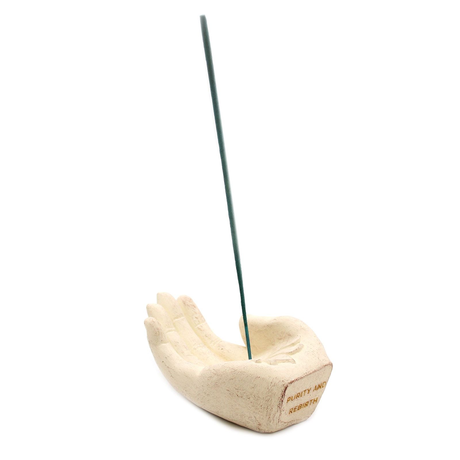 Hand Incense Burner Lotus White for Aromatic Home Fragrance