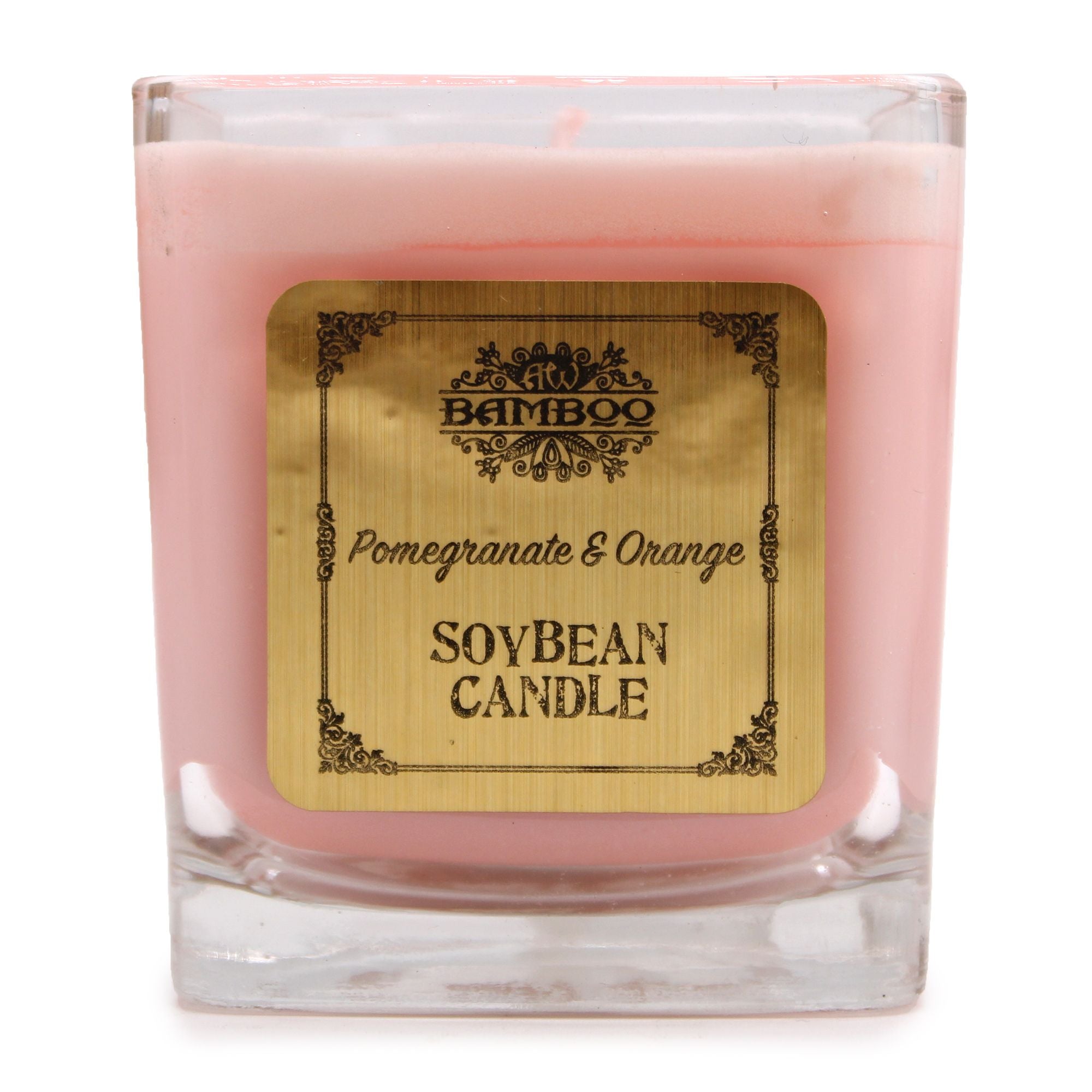 Soybean Candles Pomegranate and Orange in Recycled Glass Jars