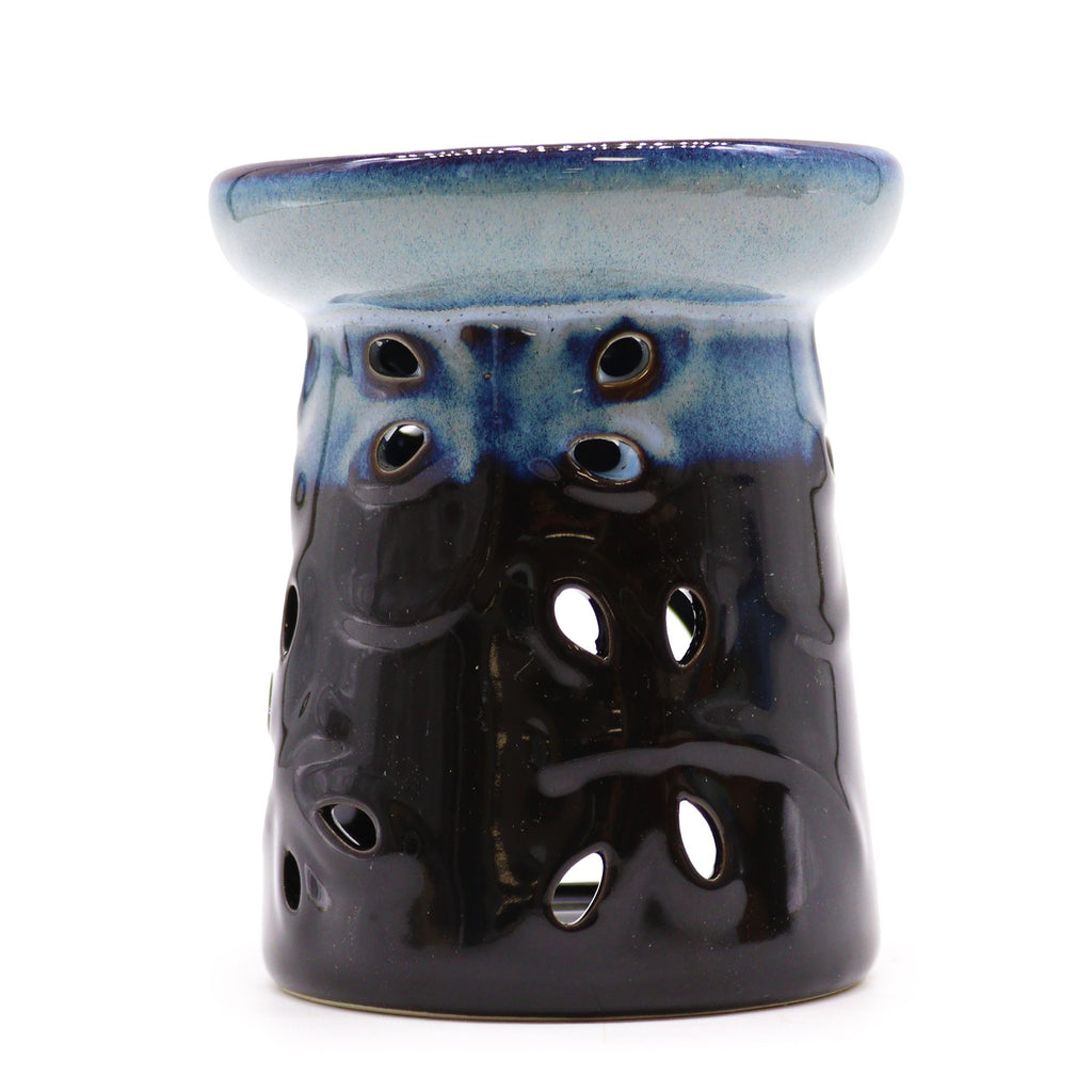 Classic Rustic Oil Burner with Dragonfly Design for Fragrance Oils