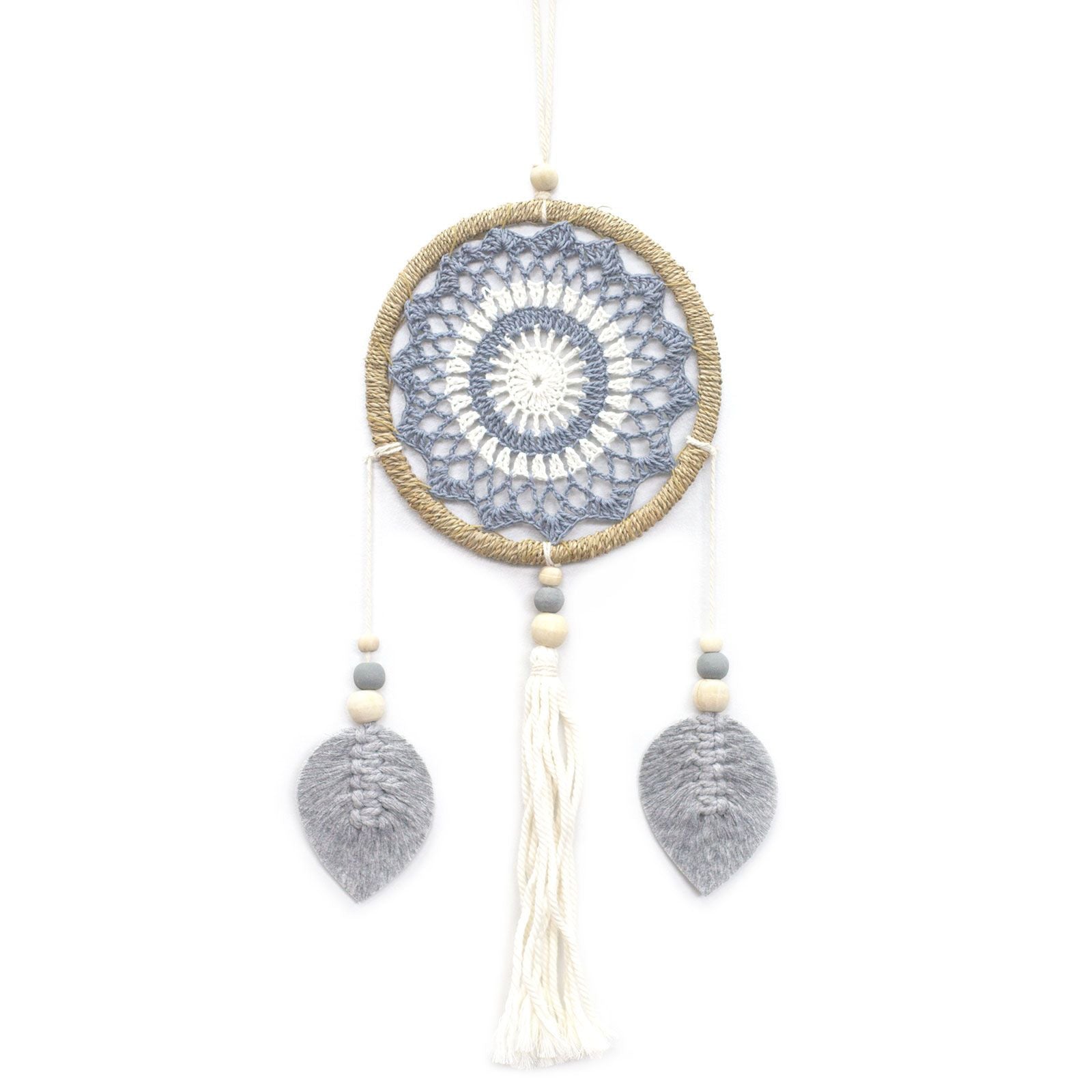 Medium Grey Dream Catcher Elemental Spirits for Home Decor
