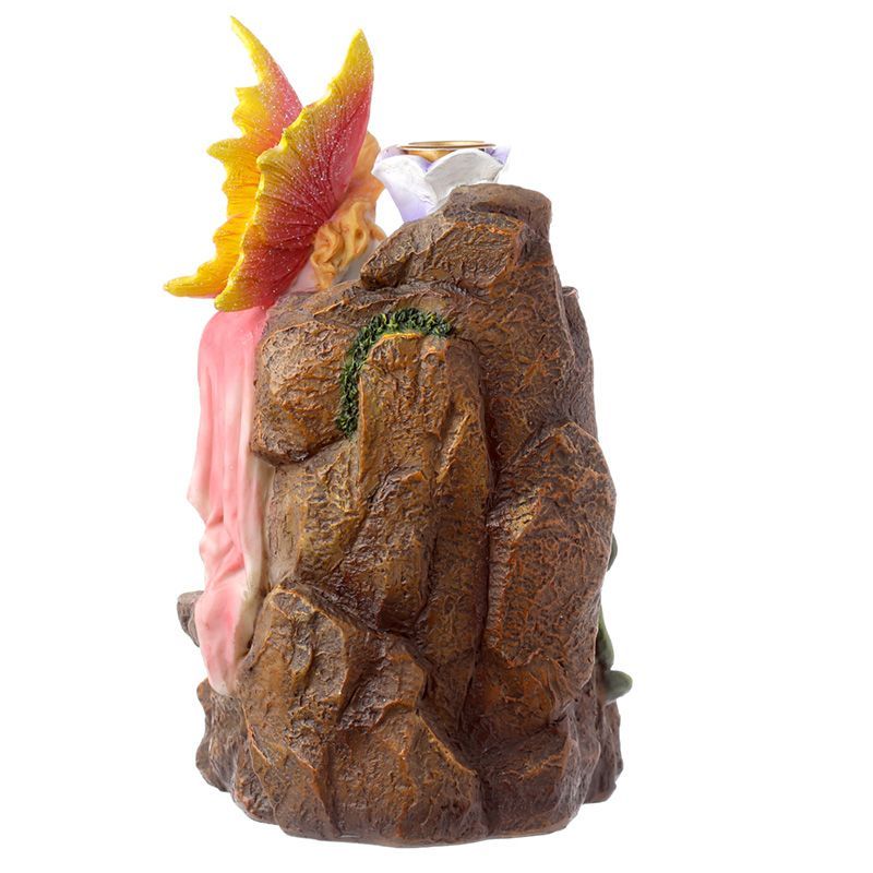 Fairy Flower Garden Waterfall Backflow Incense Burner for Relaxation